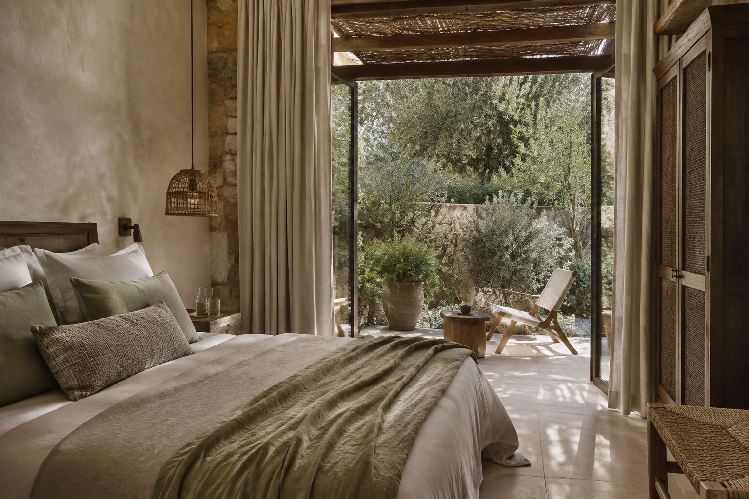 Suite Lentischio con camera e patio mediterraneo